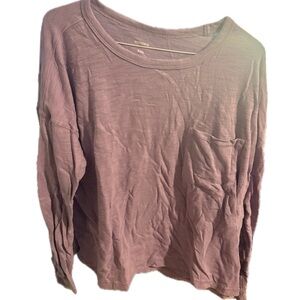 Sonoma Women's Dusty Purple Long Sleeve Top